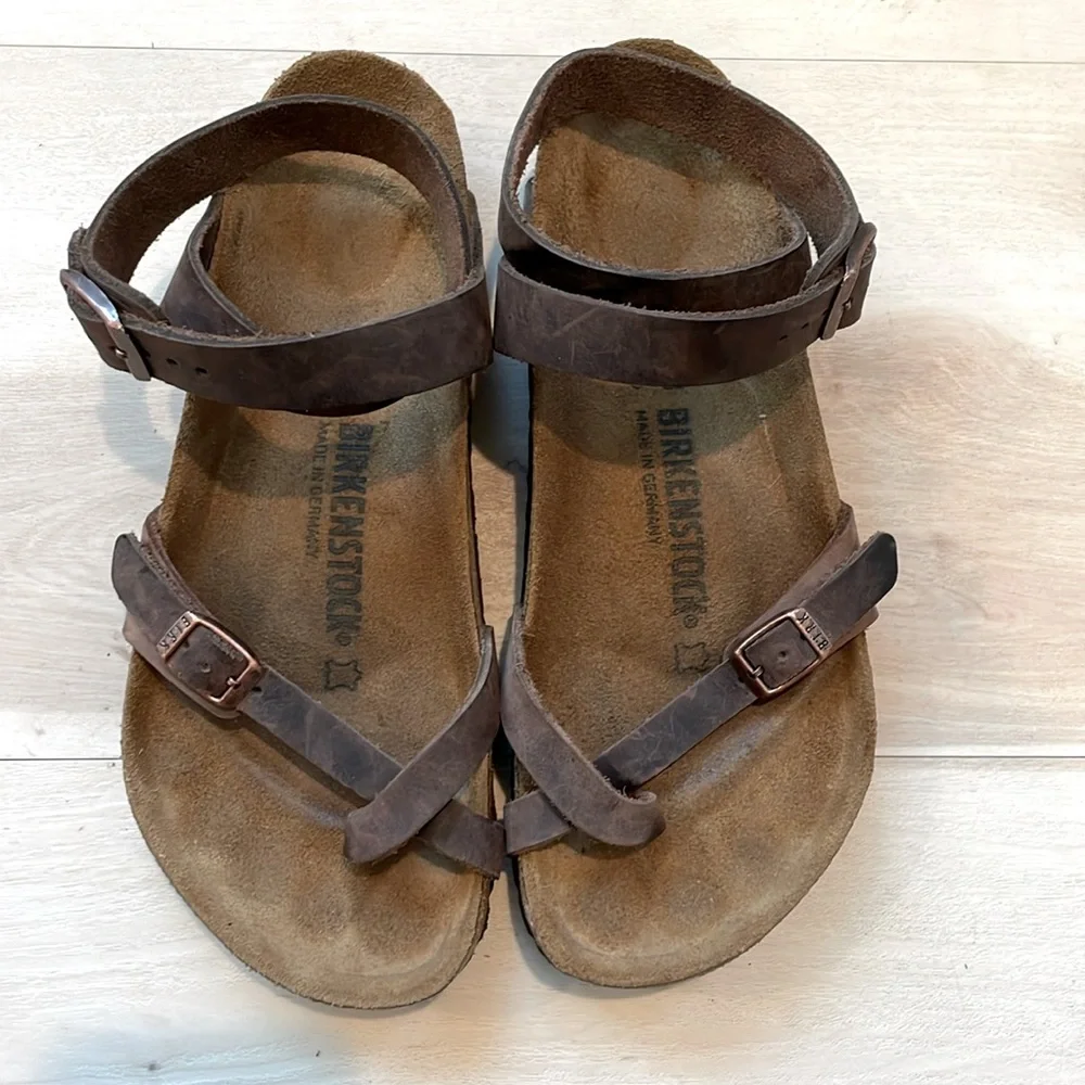 BIRKENSTOCK Yara  habana oiled Leather Sandal - Picture 2 of 10